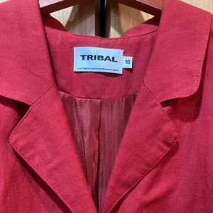 Tribal size 10 Red dress